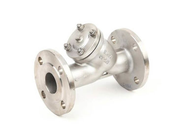 JIS Standard Stainless Steel Y Strainer Flanged Connection , 10K~20K Rating